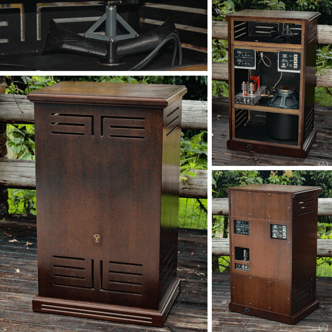 A Giostra é sempre construída sob medida, consulte valores conforme sua necessidade musical! Também fabricamos caixas do tipo Fender Vibratone.